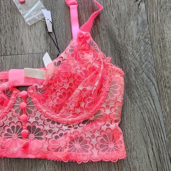 New!For Love and Lemons Daisy Longline Bra - Picture 5 of 12